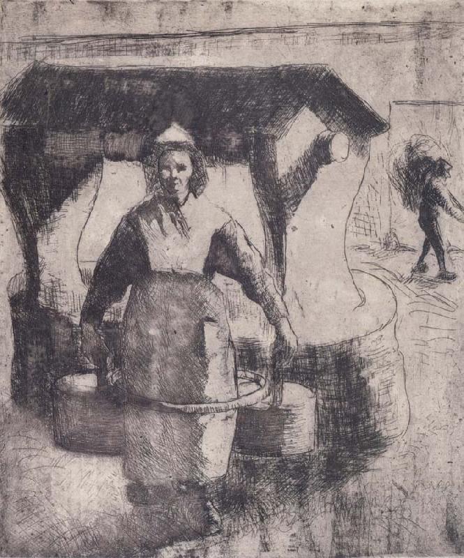 Camille Pissarro Peasant oil painting image